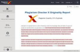 Plagiarism Checker X